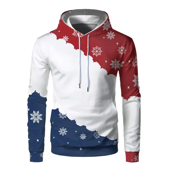 Pull à capuche personnalisable en polyester décontracté pour femmes et hommes, avec impression 3D pour automne-hiver, pour sorties et activités quotidiennes