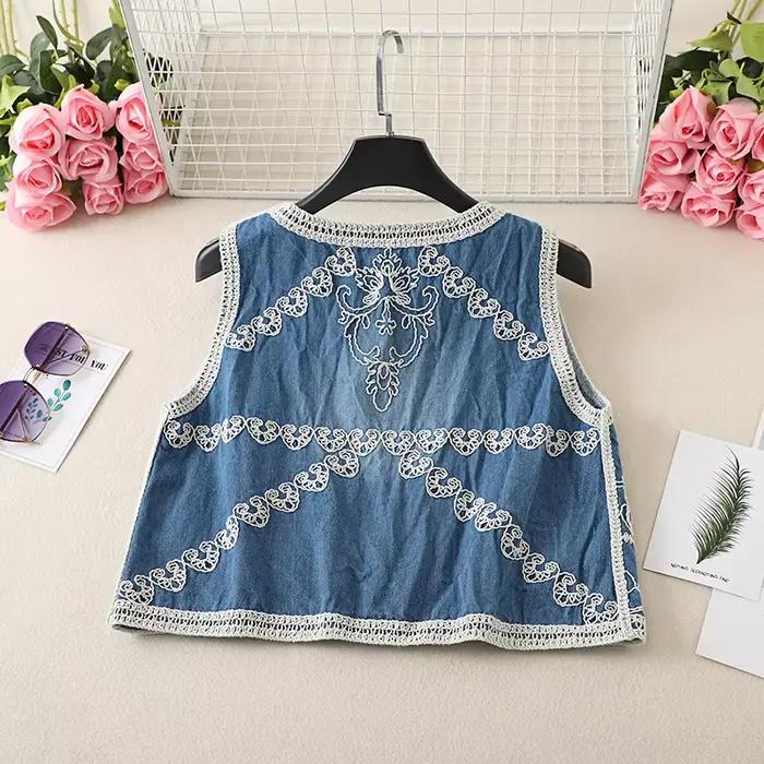 Boho Queens 2025 bohème broderie florale jarretelle gilet frange veste Cowgirl gland