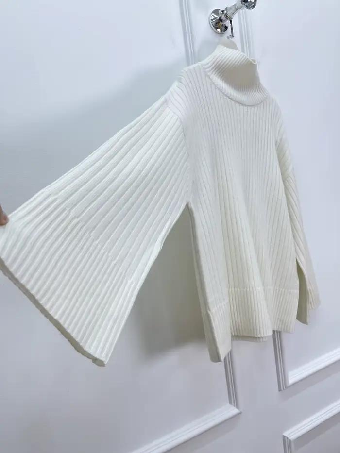 26 début du printemps femmes nouveau col haut à la mode tricoté base pull