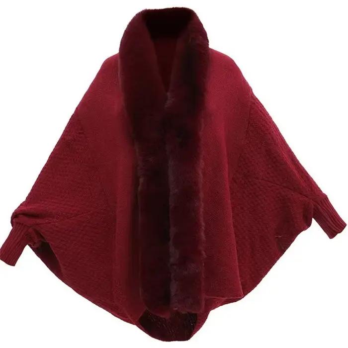 Pull à manches chauve-souris floral jacquard pour femmes