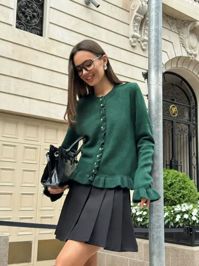 Pull ample et paresseux imprimé anguille pour femme