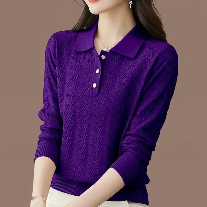 Pull bleu ciel ample décontracté pour femme automne hiver occasions spéciales