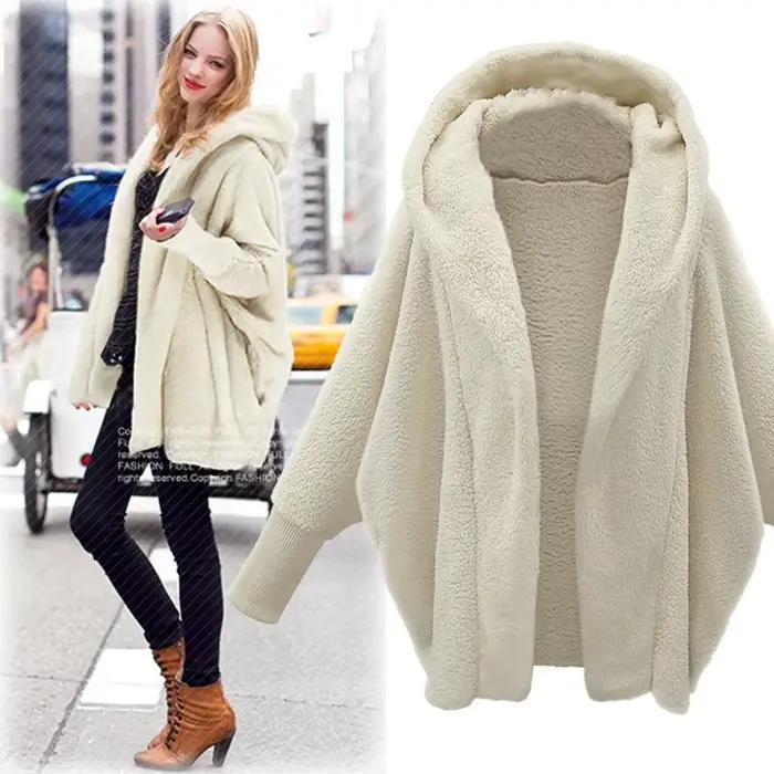 Veste cardigan monochrome à capuche Smile pour femme
