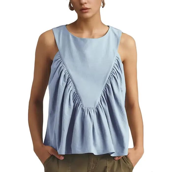 Gilets amples sans manches pour femmes