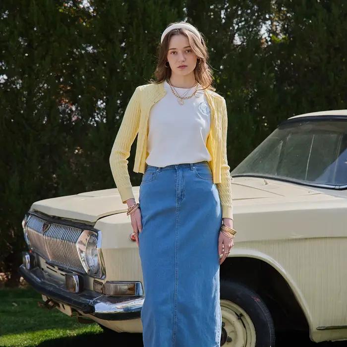 Chemise sans manches et cardigan en tricot torsadé pour femmes, style décontracté, printemps été, coton mélangé, coupe régulière, sans manches, occassions spéciales