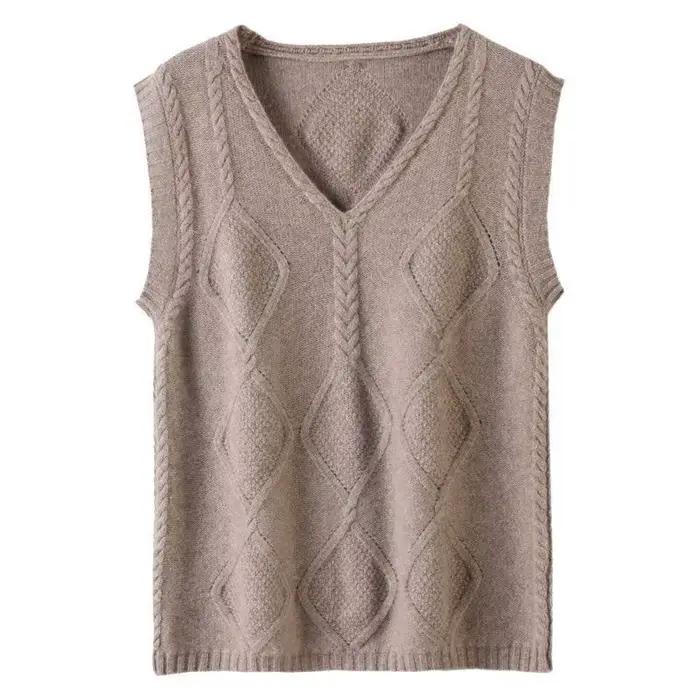 Gilet femmes automne nouveau 2025 col en V pull tricot