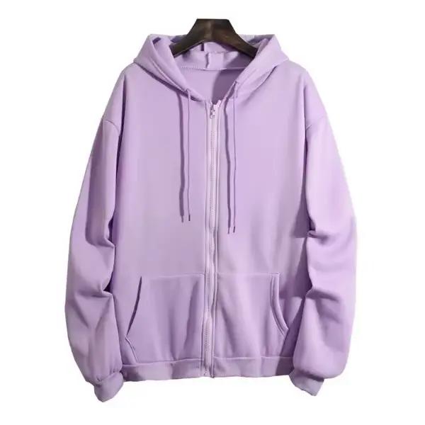 Sweat à capuche zippé à manches longues pour femmes