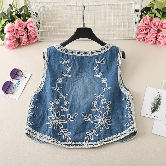 Boho Queens 2025 bohème broderie florale jarretelle gilet frange veste Cowgirl gland