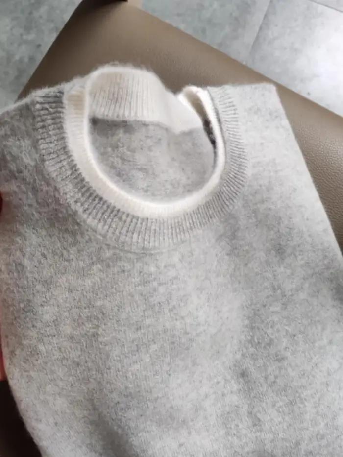 Pull en cachemire pur à col rond pour femme, pull en tricot, grande taille, laine, astronomique, automne, hiver