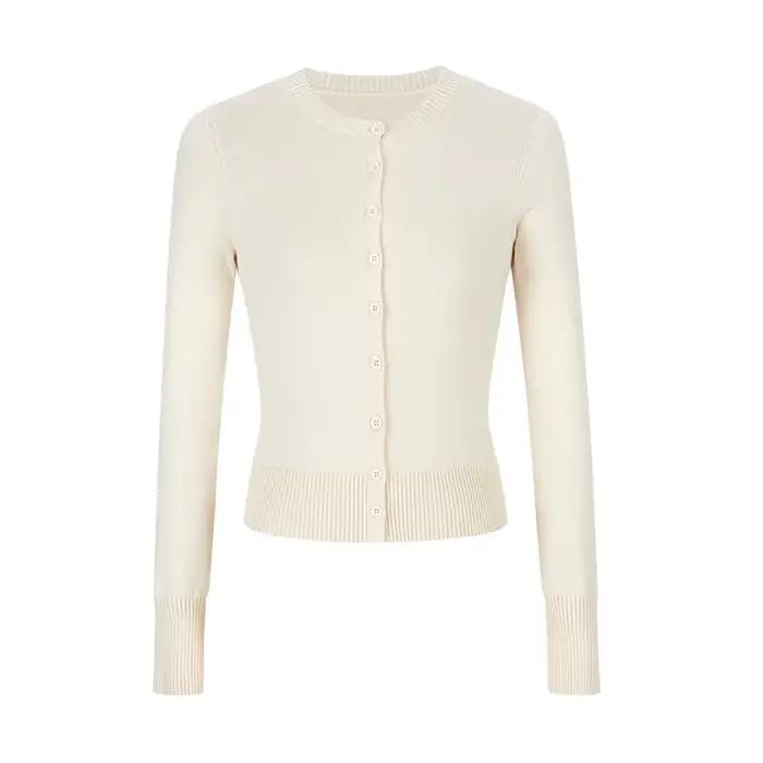 Cardigan court en maille pour femme