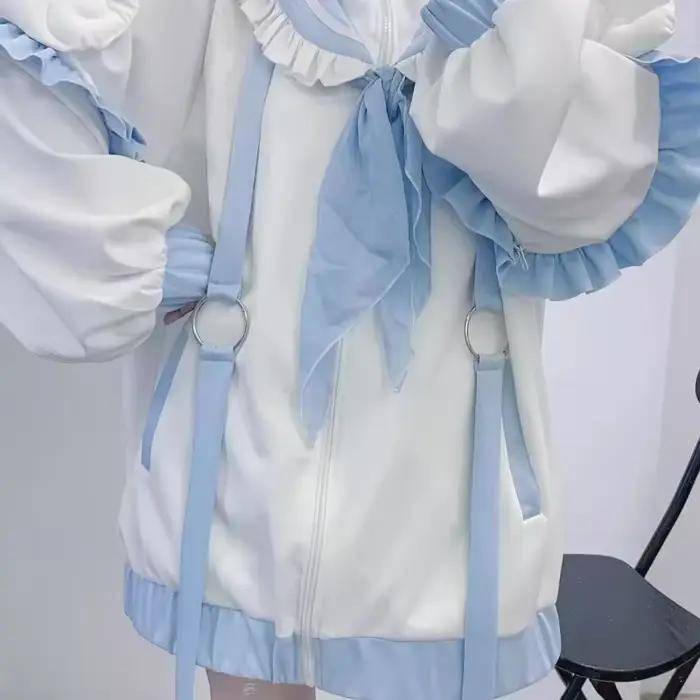 Cardigan à col marin Harajuku pour femme