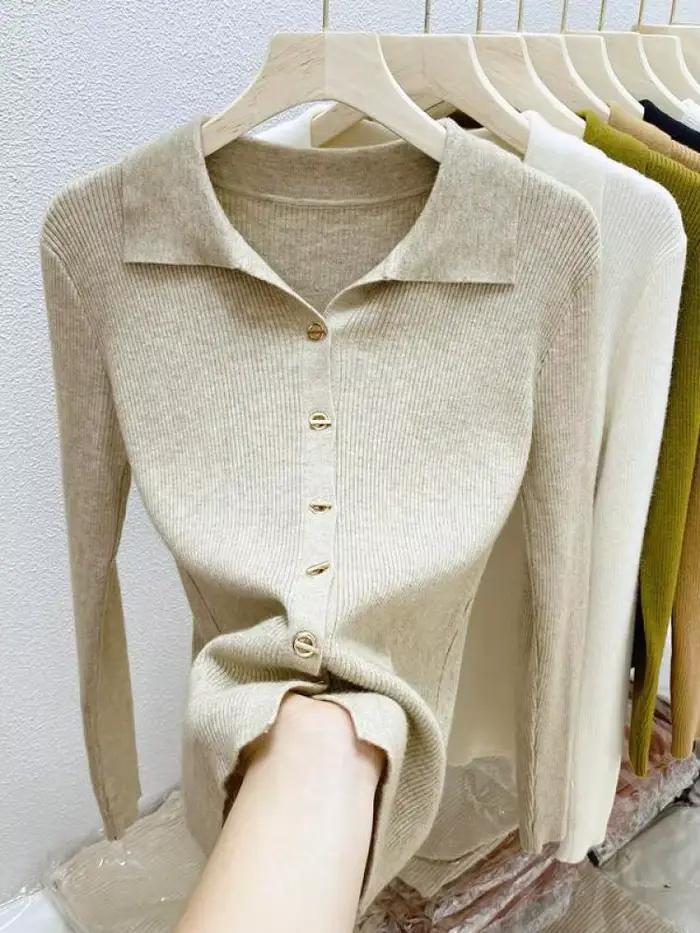 Cardigan féminin tricoté à boutonnage simple pour automne hiver élégant pour femmes junior occasions spéciales