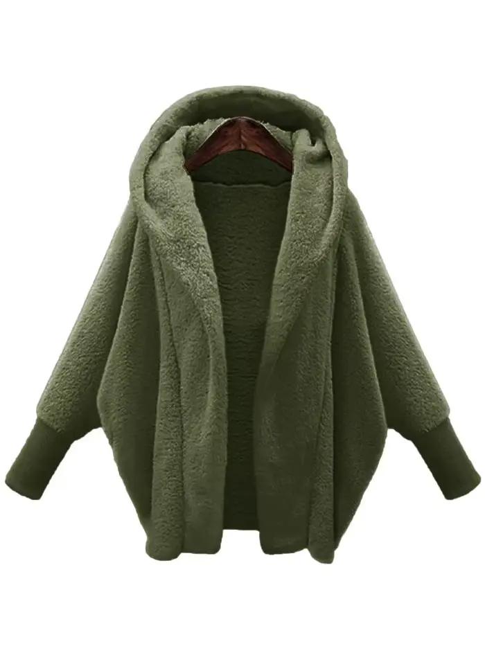 Veste cardigan monochrome à capuche Smile pour femme