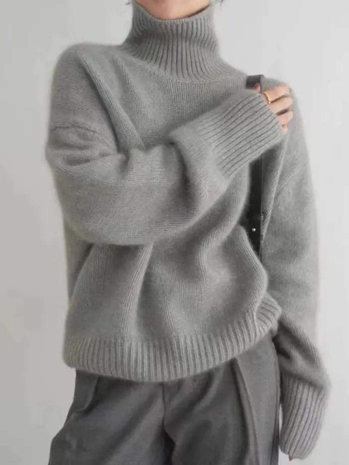 Pull à col roulé 2023 pur cachemire pour femme