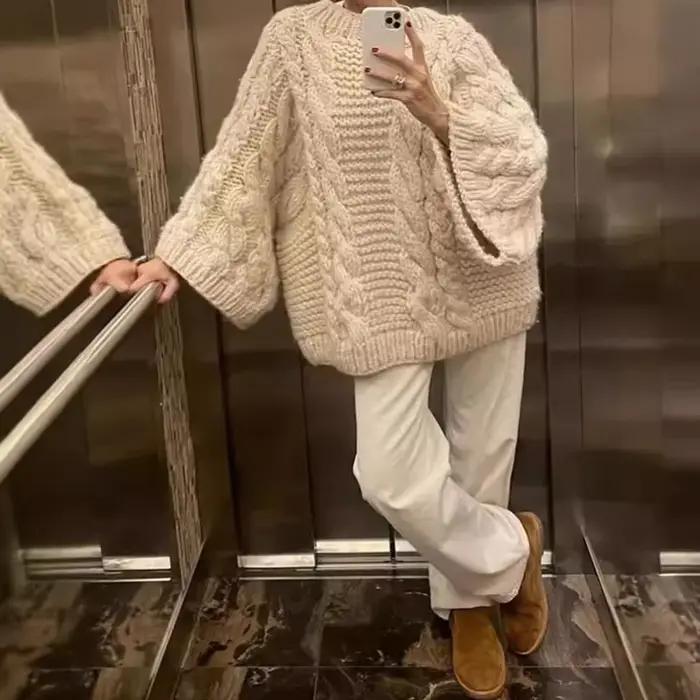Pull à manches cloche pour femmes