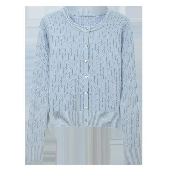 Cardigan Tricoté Rouge Polyester Vintage Plaid Automne Hiver Occasions Spéciales Femme