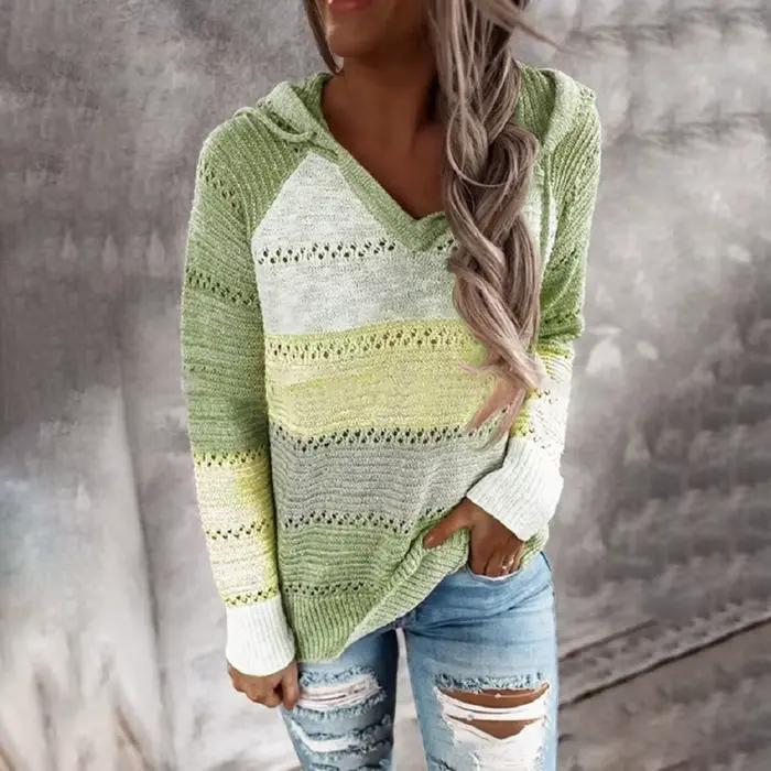 Grande taille 5XL automne hiver femmes pull mode Patchwork à manches longues tricot