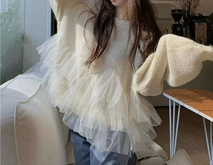 Pull en maille doux pour femme