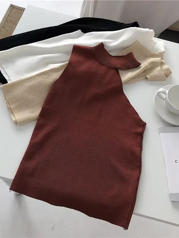 Pullover à col roulé pour femme