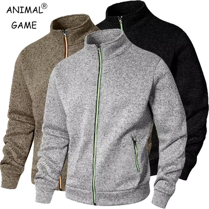 Sweat-shirt à col montant pour hommes
