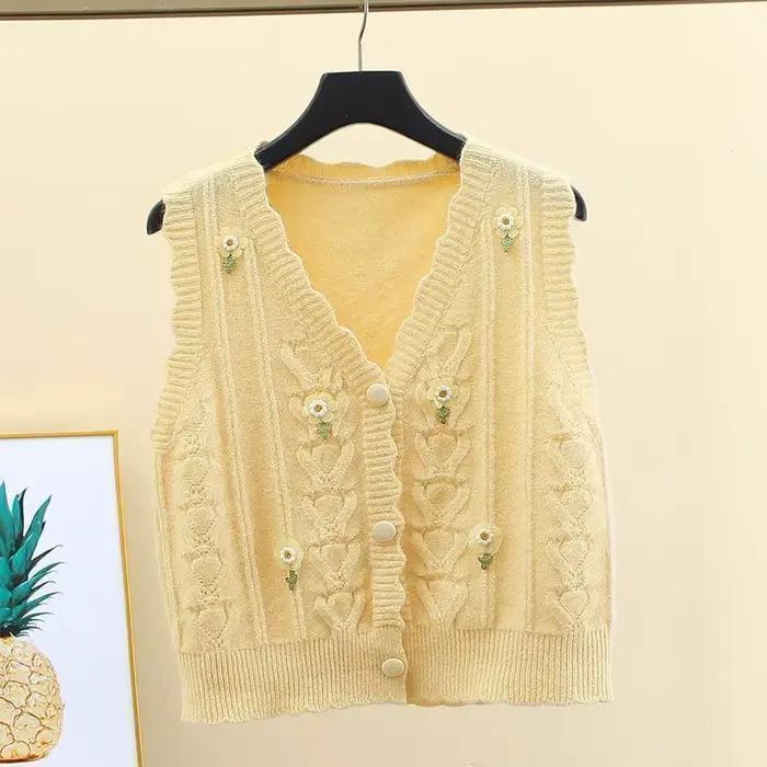 Pull rose pour femme, gilet court à la mode