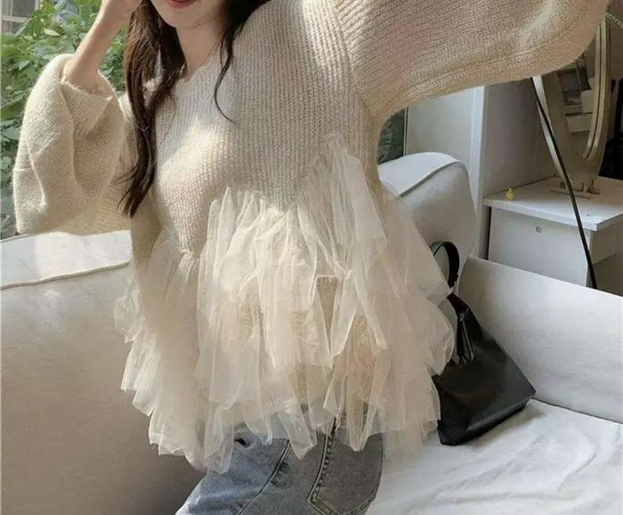Pull en maille doux pour femme