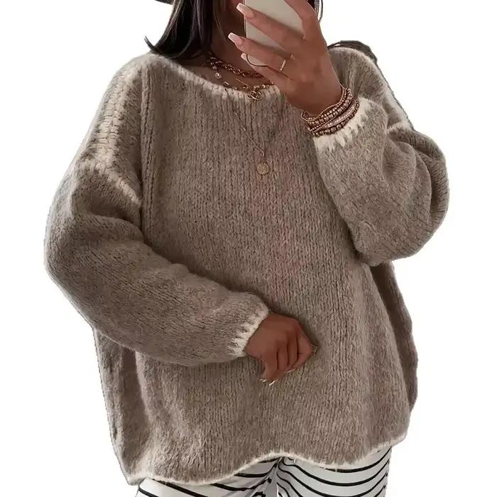 Pull en polyester décontracté pour femmes, confortable et élégant pour l'automne et l'hiver occasions spéciales