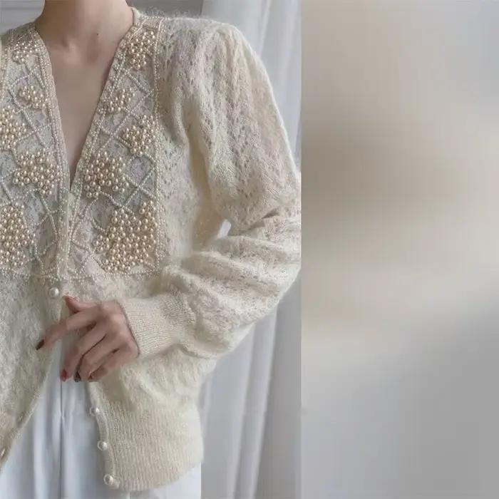 Cardigan pull veste femme printemps 2026 nouveau tempérament haut ample