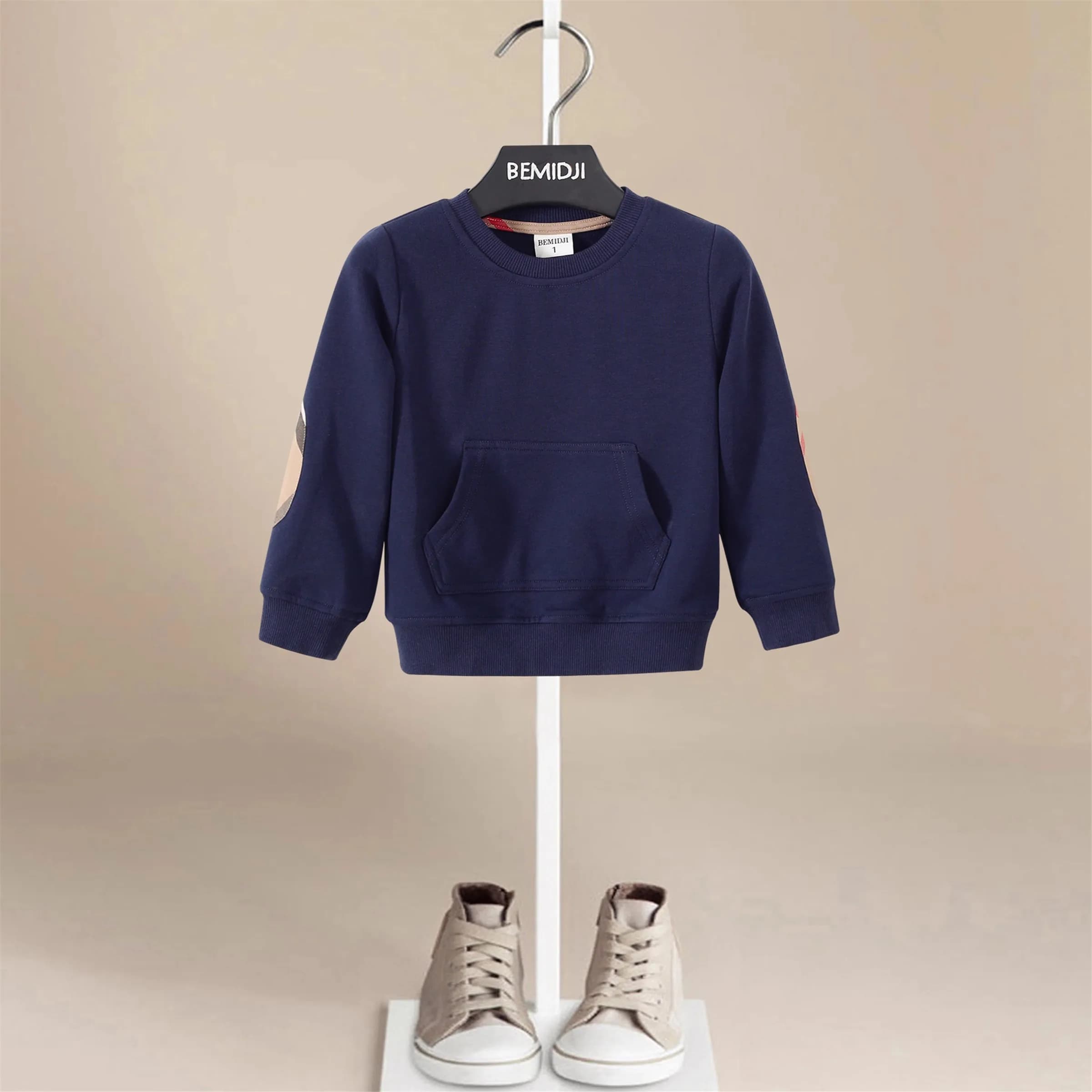Bébé garçons sweat ample rayé mode poche sport sweats enfant en bas âge fille pull pull couverture e