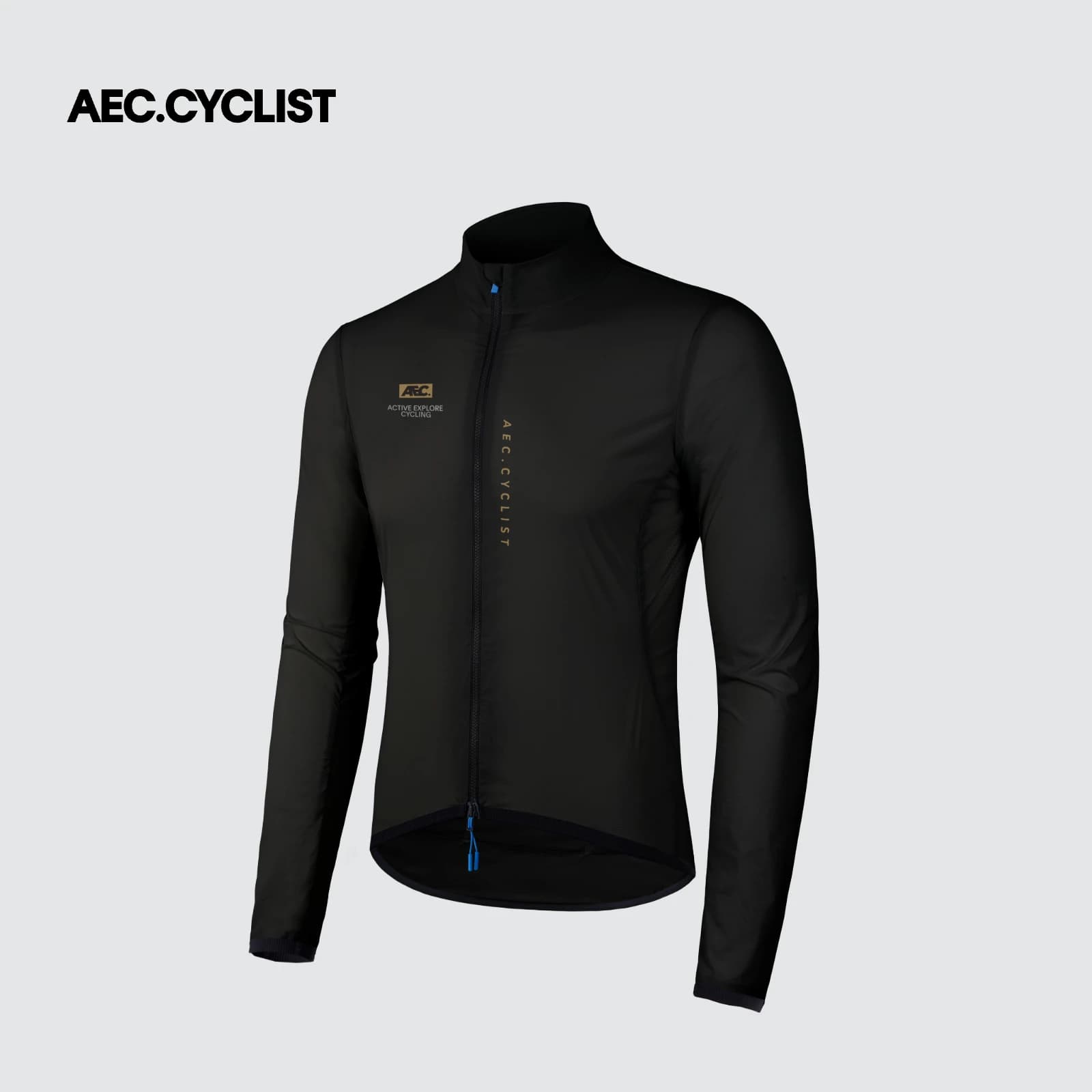 Veste de cyclisme homme AEC.CYCLIST 2026 Printemps Coupe-vent Vélo de Route Maillot Design Fermeture