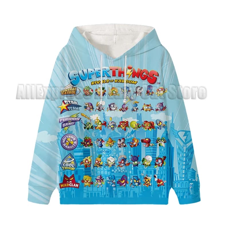 Enfants Superzings sweat Super Zings sweat à capuche docteur Volt enfants enfant en bas âge dessin a