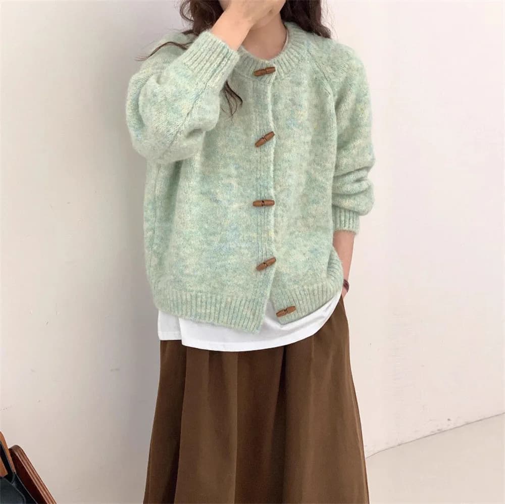 Pull à col rond pour femme, manteau, nouveau Style, tempérament ample, vêtements d'extérieur, Cardig