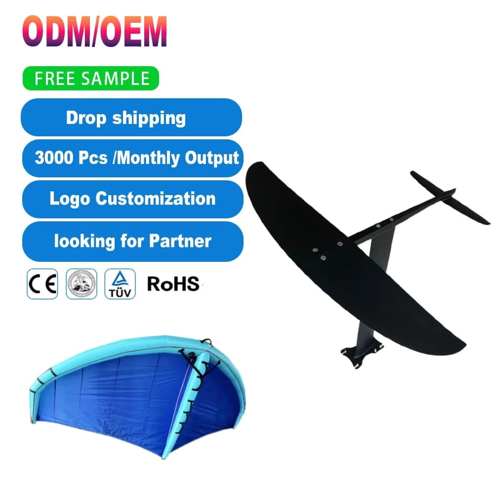 Hydrofoil GY1060 Big Wing SUP avec ailes en carbone et mât en aluminium, hydrofoil électrique, wing