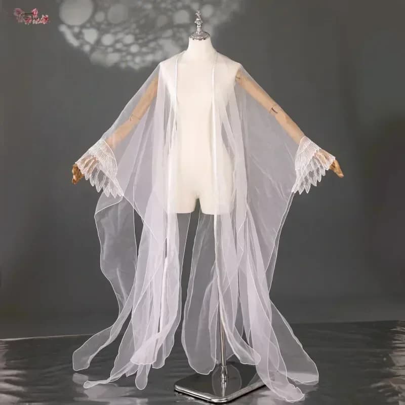 Cardigan Hanfu féerique élégant pour femmes, manteau en Tulle et mousseline de soie ancienne avec gr