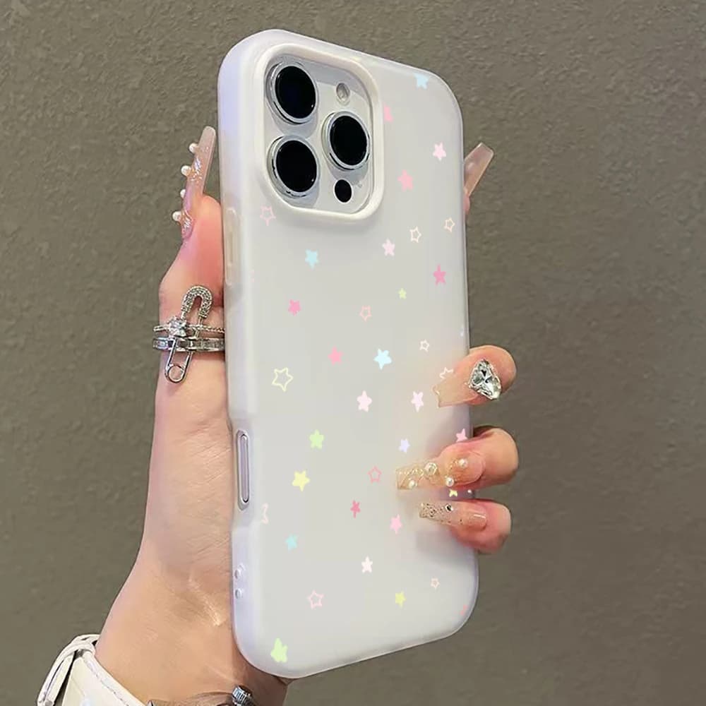 Étui mignon et coloré à motif d'étoiles pour Samsung Galaxy S26 S25 S24 S23 Ultra A57 A37 A56 A55 A5