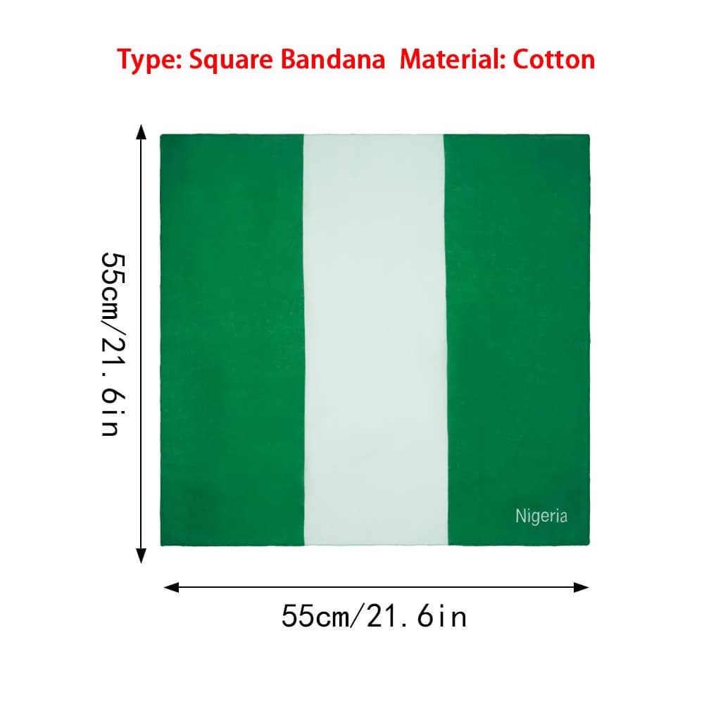 Bandana drapeau du Nigeria pour femmes, guêtre de cou, cagoule de Camping pour hommes, cyclisme, Pro