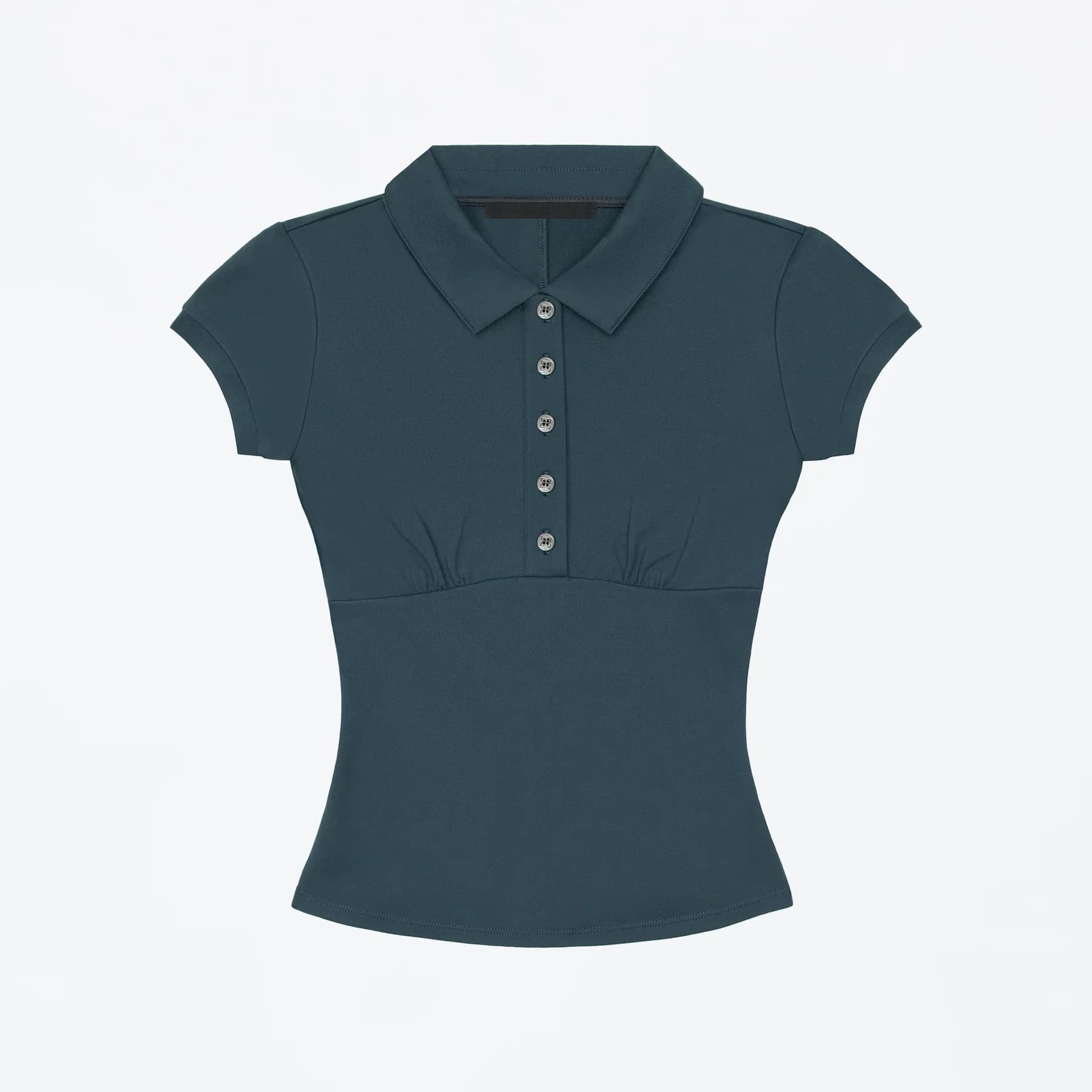 T-shirt polo à manches courtes, style ajusté et cintré, crop top amincissant style Hot Girl, polo tr