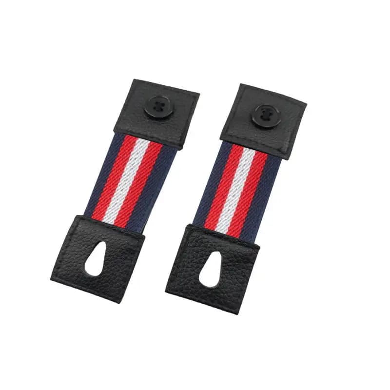 1 paire de boucles d'extension de col, bouton multifonctionnel réglable pour chemise, costume, crava