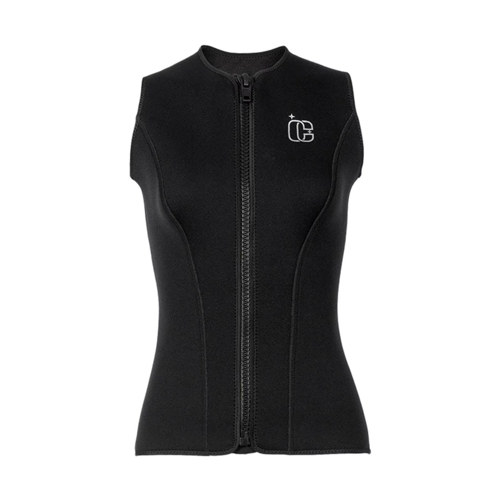 Gilet de combinaison thermique confortable pour femmes, hauts de plongée avec fermeture éclair sur l