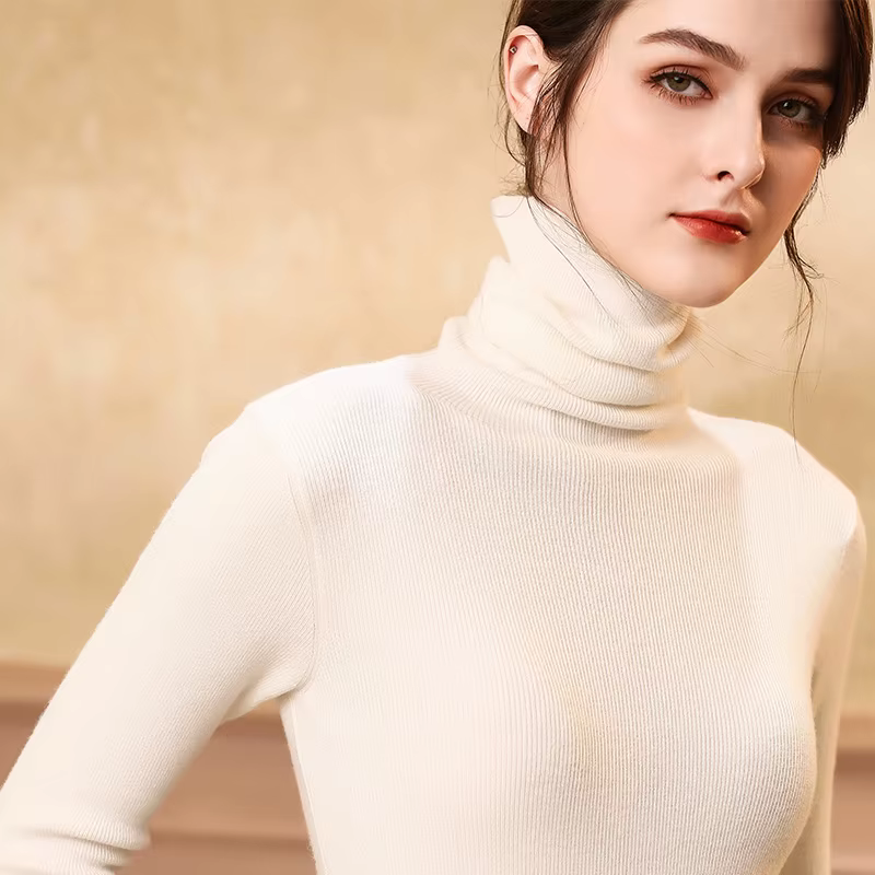 Pull en cachemire à col haut pour femme, pull chaud, mode astronomique, automne et hiver, nouveau