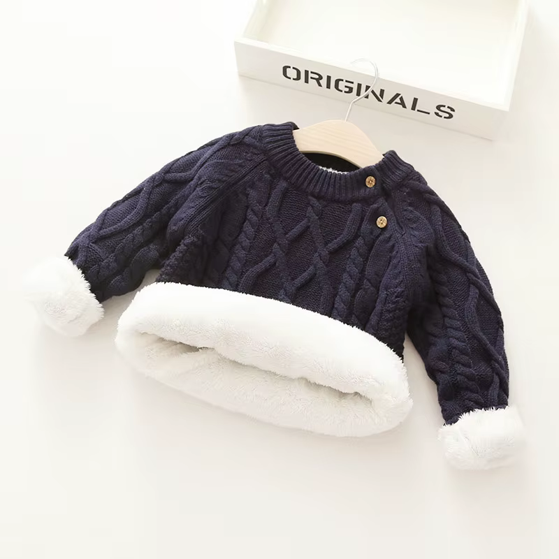 Automne hiver enfants bébé garçons filles chandails dessin animé laine pull enfant en bas âge enfant