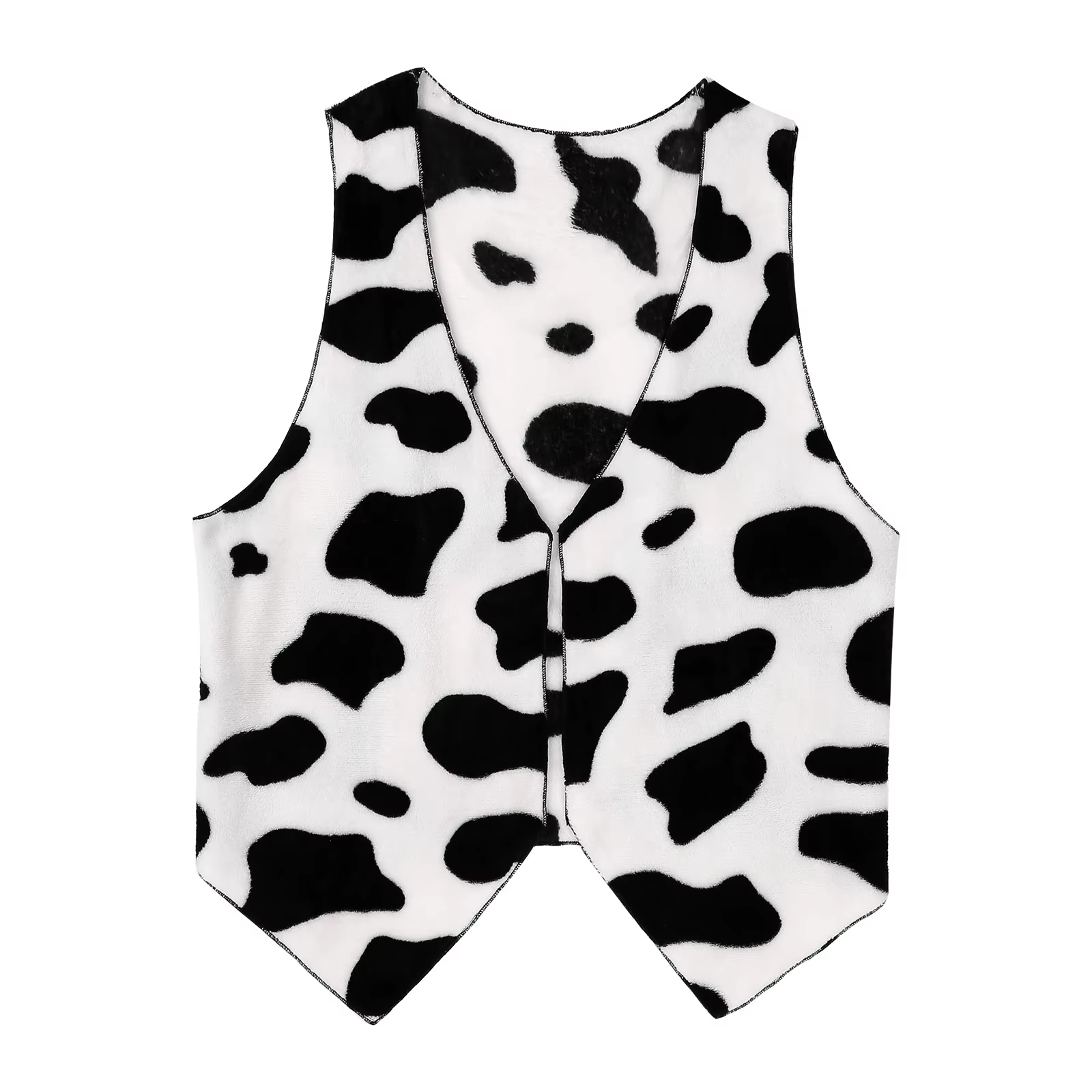 Costume de Cosplay Cowboys occidentaux pour hommes, gilet épais en flanelle imprimé vache, vêtements