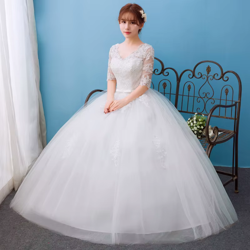 Robe De mariée à col bateau, avec traîne brosse, robe De bal, à lacets, personnalisée, nouvelle coll