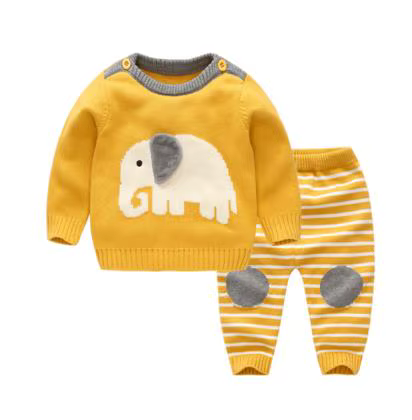 Pull en pur coton pour enfants, dessin animé, 1