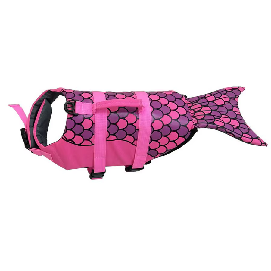 Gilet de sauvetage pour chien, vêtements, col de sauvetage, harnais, natation, maillot de bain d'été