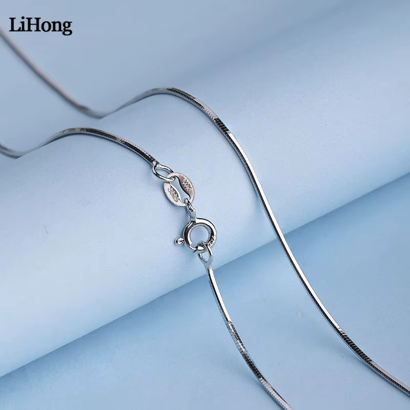 JONacklace-Collier Long en Argent Sterling S925 pour Femme, Bijou Classique et Simple, Unisexe, 50/5