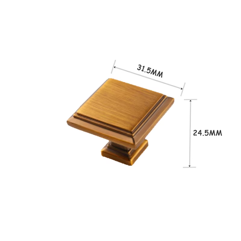 AOBT américain jaune Bronze armoire poignées commode tiroir tirer armoire porte boutons poignées Ant