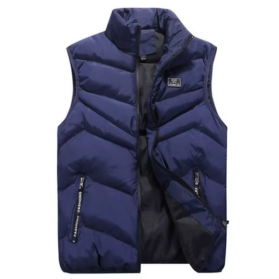 Gilet en fibre de coton pour hommes, veste décontractée, gilet épais, grande taille, 8XL