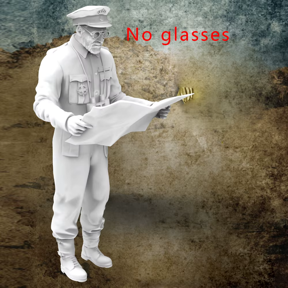 Figurine de soldat en résine, colonel, thèmes militaires, kit non assemblé et non peint, 1/35