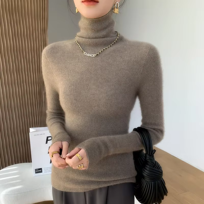 Pull en cachemire pur pour femme, pull coupe couvertes, pull polyvalent, pull en cachemire tricoté,